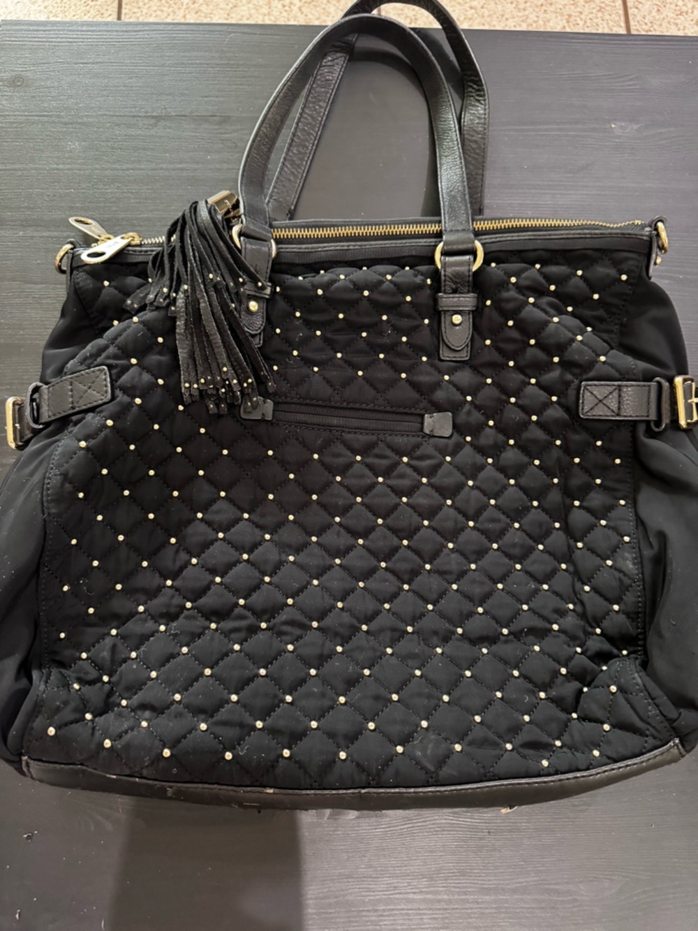 Vintage Juicy Couture Quilted Tote w/ Strap - Picture 6 of 11